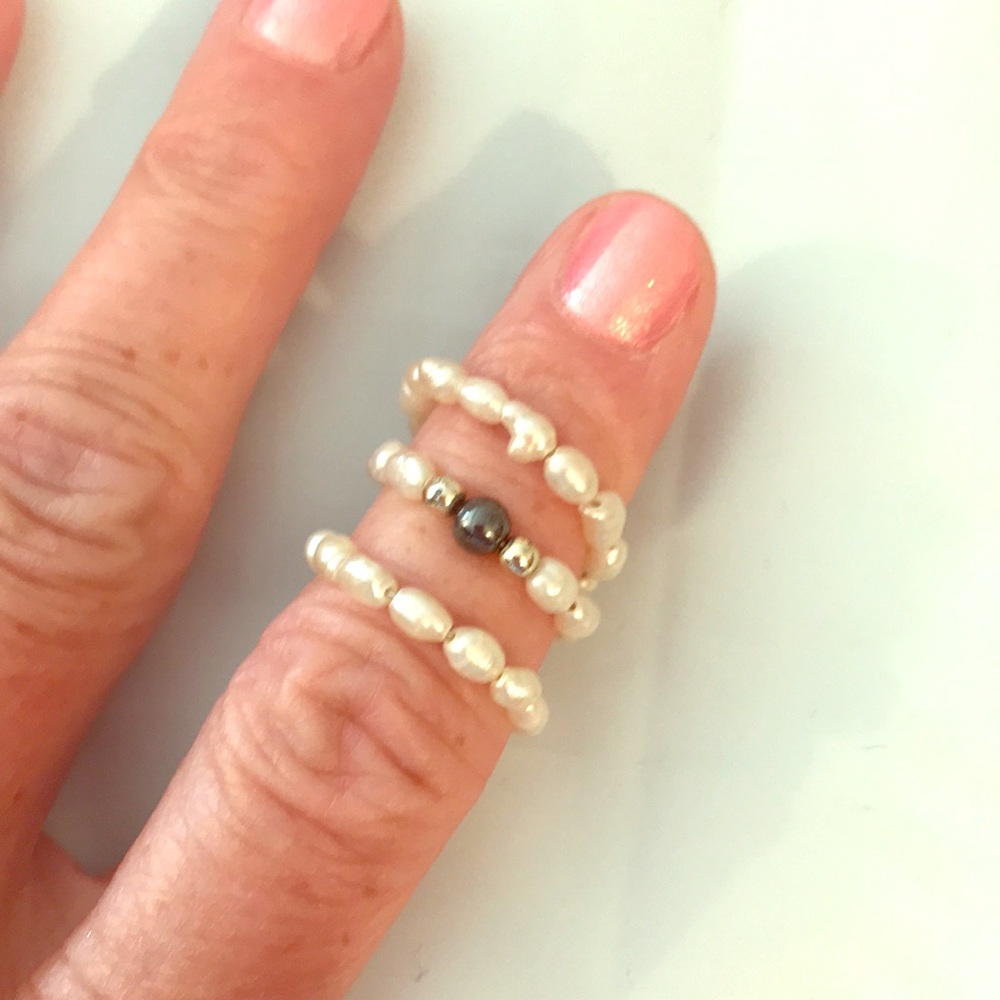 14kt Gold / Freshwater Pearl Wire Ring